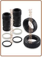 Clack WS1CI / WS1TC Coppia raccordi maschio in plastica 3/4" BSPT