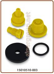 F73A Runxin replacement injectors kit Nozzle + throat, DLFC, BLFC 7303 - Yellow - vessel 8"