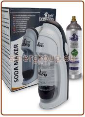 Soda Breezy 3 gasatore acqua kit starter completo con bombola ricaricabile Co2 1kg. ACME - bianco (6)