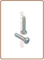 Self-tapping metal screw convex recess cross head AB3.9x22 UNI6954AB DIN7981C (1000)