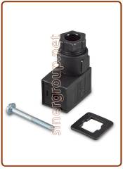 8.6.29.20 Female pipette connector 3 ways 90° with gasket