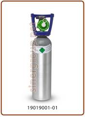 Co2 E290 rechargeable 2Kg. aluminum cylinder with residual valve (residual qty. 100gr) - H 480 D 120