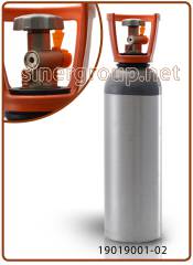 Bombola Co2 in alluminio ricaricabile 4Kg. con valvola residuale (qt. residua 100gr.) - H 590 D 140