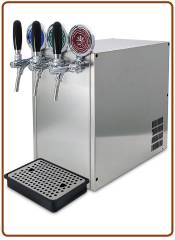Polares refrigeratore sopra b. INOX 3 vie 60lt./h. raff. banco ghiaccio senza elettrovalvola