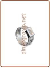 Stainless steel stepless clamp 5mm. OD 7,8x9,5