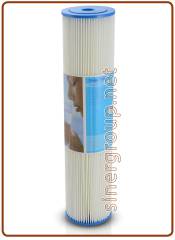 Green Filter big pleated polyester cartridge 20" - 5 micron (10)