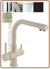 3023 3-way faucet 3/8" Granites avena