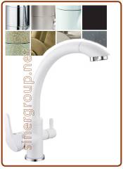3024 3-way faucet 3/8" White