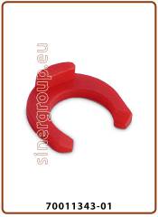Clip blocca pinzetta misura in pollici Ø tubo 1/4" Rossa