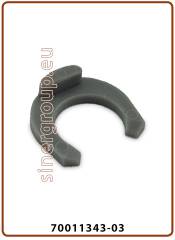 Clip blocca pinzetta misura in pollici Ø tubo 1/4" Grigia