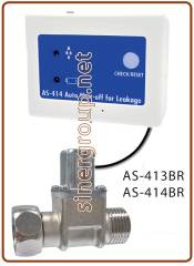 AS-414BR Sistema antiallagamento IN-OUT 1/2" BSP M./F. valvola solenoide ottone