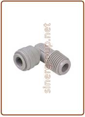 Rigid elbow OD Tube - NPTF thread 1/4" x 1/8