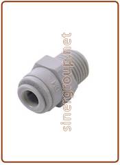 Straight adaptor OD Tube - BSPT thread 3/8" x 1/4