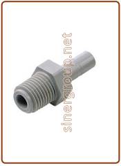 Terminale con codolo Ø codolo - filetto NPTF 3/8" x 1/4
