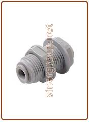 Passaparete con ghiera in plastica Ø tubo (Misura Filetto M) 5/16" x 5/16" (M20XP1.5)