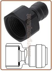 Female adaptor OD Tube - BSP thread (Flat Type) 10MM x 1/4"