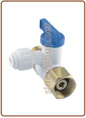 Hand check valve Connector OD Tube - M.xF. Thread BSPP 3/8" - 3/8" x 3/8"