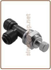Bulkhead control valve Elbow Union OD tube - OD tube 6MM x 6MM