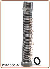 Tubo inox M.F. 1" estensibile da 20 cm. a 40 cm.