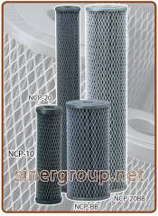 Pentek NCP-BB cartuccia plissettata impregnata/carbone 4-1/2" x 9-3/4"  - 10 micron (8)