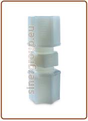 Terminale diritto NY Ø tubo - Ø tubo con dadi compressione 3/8" x 3/8"