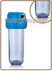 Contenitore standard 3 pezzi 10" trasparente IN-OUT 3/4" senza chiave e staffa (12)