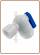 P.V.C. Tank Ball Angle Valve 90° 1/4"x1/4"