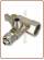Valvola a sfera con innesto a compressione - Tubo 3/8" - Filetto 3/8" M. x 3/8" F. (200)