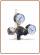 XS Co2 pressure reducer rechargeable cylinder 5 BAR IN: W21,8-14FIL.X1" Key 30 Out: 1/8" f. thread