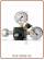 XS Co2 pressure reducer rechargeable cylinder 7 BAR IN: W21,8-14FIL.X1" Key 30 - Out: 1/4" f. thread