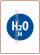 Round sticker 20x20 mm. " H2O IN "