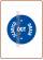 Round sticker 20x20 mm. " OUT Scarico/Drain "