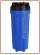 10" standard Housings IN-OUT 3/4" - Pressure relief button blue (12)