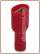Faston femmina rosso isolato dim. 6,35mm. (100)