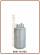 316 SS water carbonator 0,850lt. IN/OUT OD8mm. with safety valve - vertical