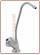 1029 Long reach rubinetto di prelievo con pomello 1 via 1/4" (50)