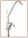 1038 Long reach rubinetto di prelievo con maniglia a goccia 1 via 1/4" (50)