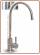 1044 Long reach 1-way stainless steel faucet 1/4" (20)