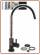 1104 1-way metal free faucet with integrated LED 1/4" O.D. tube Matt Black (20)