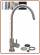 1104 1-way metal free faucet with integrated LED 1/4" O.D. tube Brushed nickel (20)