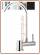 1401 1-way stainless steel under-window faucet 1/4"