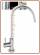 2101 Stainless steel 2-ways faucet metal free 1/4" (20)