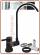 2401 Rubinetto di prelievo acciaio inox 304 2 vie sottofinestra 1/4" Nero opaco