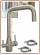 3075 Stainless steel 3-way faucet 3/8" Brushed bronze