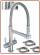 3080 3-way stainless steel metal free faucet 3/8"