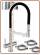 3087 Rubinetto acciaio inox 304 3 vie senza metalli pesanti 3/8"