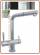 3205 3-way faucet 3/8" with pull-out