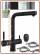 3205 3-way faucet 3/8" with pull-out Matt black