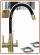 3320 3-way stainless steel metal free faucet 3/8" with soft spout