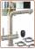 3402 Rubinetto 3 vie 3/8" acciaio inox con doccetta estraibile Nickel spazzolato